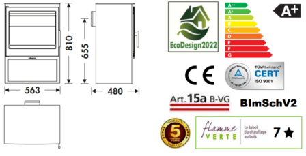 Panadero Saphir Ecodesign Houtkachel