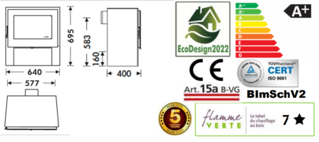 Panadero Naxos Ecodesign Houtkachel