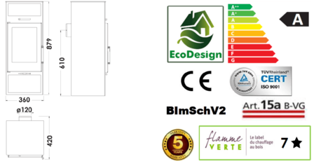 Panadero Nijar Ecodesign Houtkachel