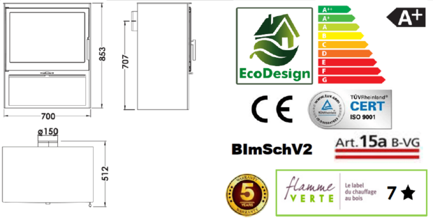 Panadero Acacia Ecodesign Houtkachel